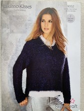 Stylecraft Knitting Pattern 9052 Ladies Sweater Eskimo DK 2 Easy Designs 32-42"