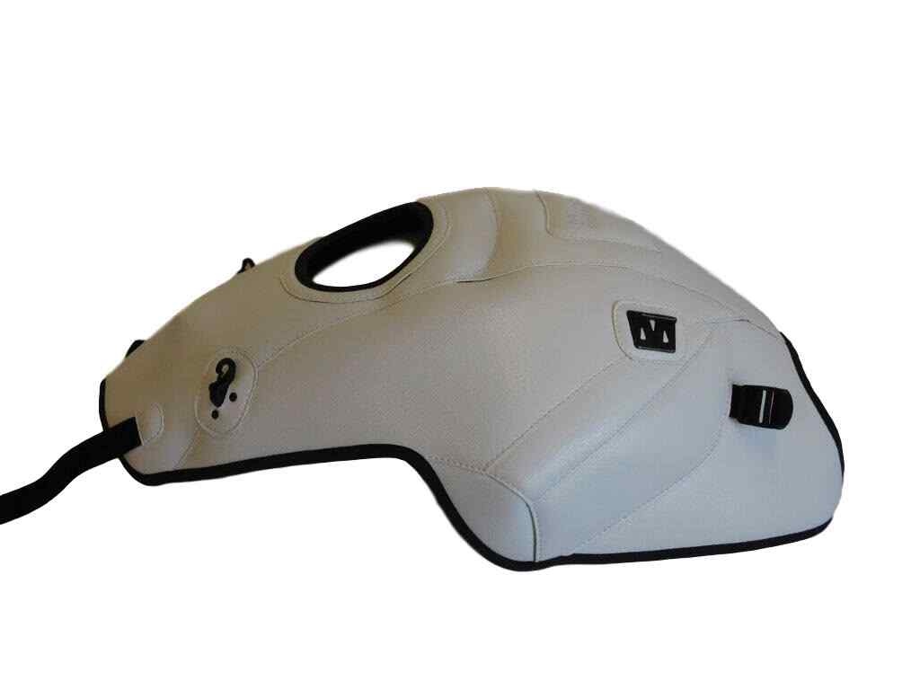 Housse de réservoir haut de gamme Top Sellerie pour Kawasaki Versys 1000 blanche