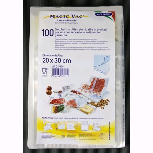 MAGIC VAC BUSTE CM.20X30 SACCHETTI PER  SOTTOVUOTO CF.100 PZ