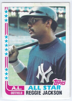 1982 Topps #551 Reggie Jackson, Yankees, Very good, MVP, HoF, FREE Shipping