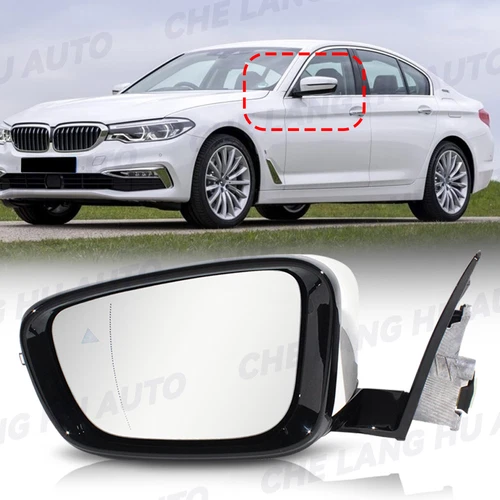 For BMW 5 Series G30/G38 520/530/540 17-22 5Pin Mirror W/Blind Spot Left Side