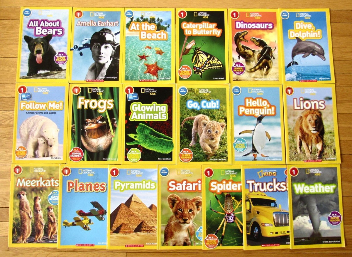 Lot 19 NATIONAL GEOGRAPHIC KIDS Readers Levels PreReader & 1 L2 | eBay