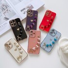 For iPhone 17 Pro 16 15 14 13 12 7 Shockproof Love Heart Wrist Strap Phone Case