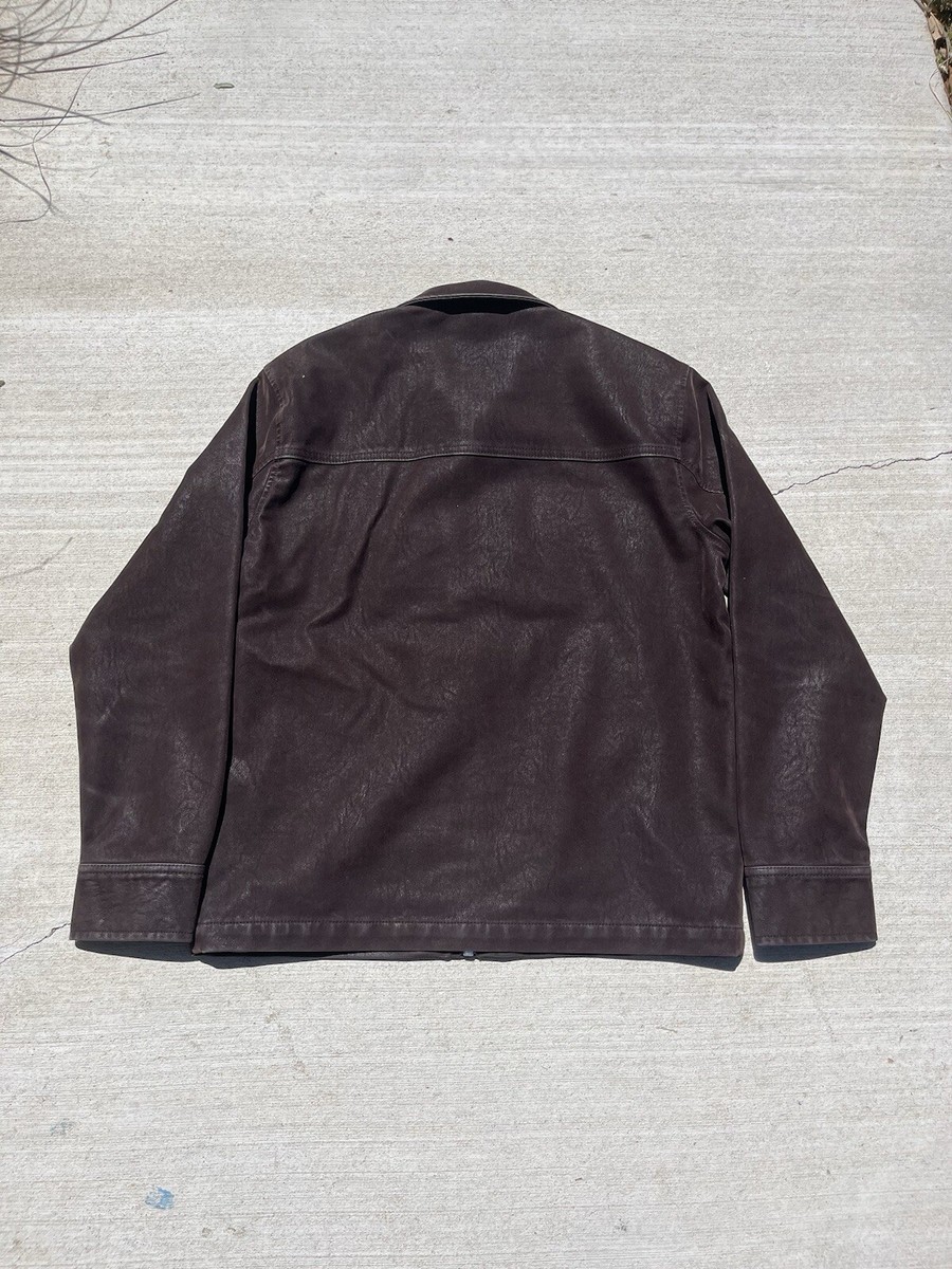 Abercrombie Dark Brown Suede Zip Jacket | eBay