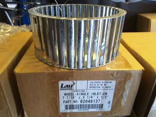 LAU Conaire 02049137 7-7/16" " SINGLE BLOWER WHEEL INLET 3-1/4"×1/2" New $45