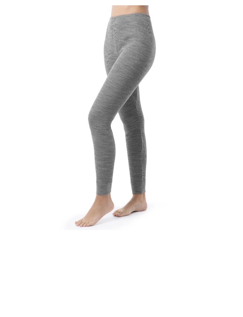 Fruit of The Loom Ladies Eversoft Thermal Leggings Gray Medium 8-10 Waffle  Pants | eBay