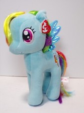 TY Sparkle Rainbow Dash MY LITTLE PONY 2017 Hasbro 10" Plush 070824WT4