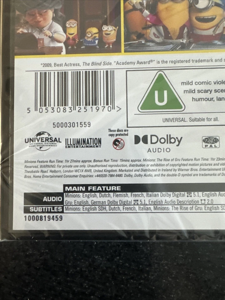 Minions 1 & 2 Rise Of Gru Box Set 2-Movie Collection NEW SEALED DVD - Image 3 of 4