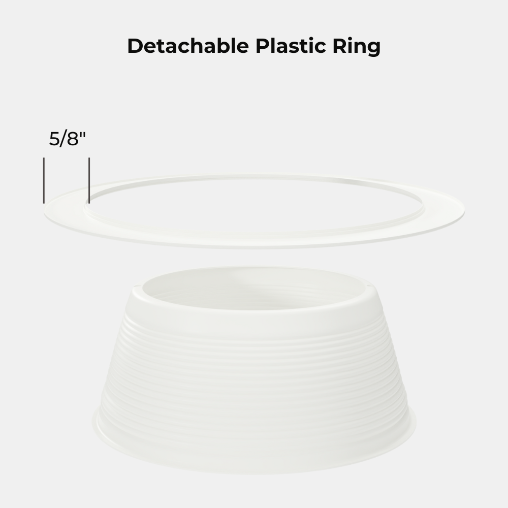 6” Inch Recessed Can Light White Baffle Trim Replaces Halo 310W R/PAR30