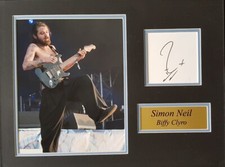 SIMON NEIL Signed 16X12 Photo Display BIFFY CLYRO COA