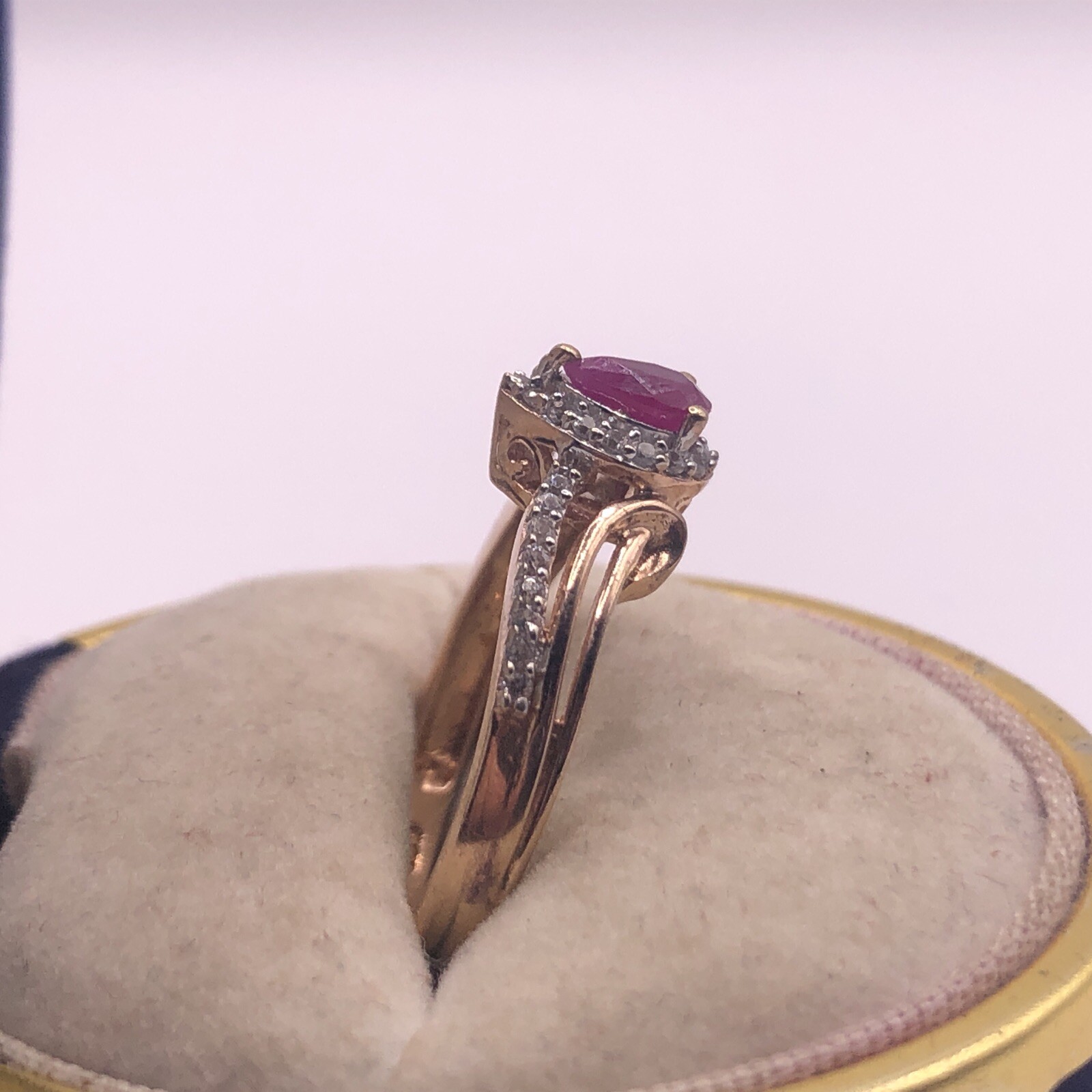 STS Sterling Ruby Ring 925 Size 9 - image 3