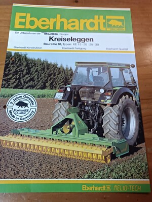 Prospekt Eberhardt Kreiseleggen Abb. Deutz Landwirtschaft Traktor Schlepper S
