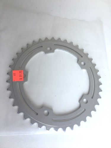 SR Sakae Chainring 40t NOS NIP New 80s Slotted Alloy Rare 118mm bcd Road Japan - Picture 3 of 3