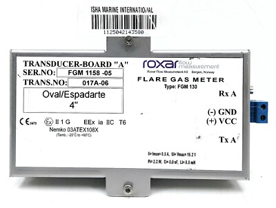 Roxar Flow Measurement Flare Gas Meter FGM 130 Transducer Board