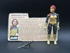 Vintage 1982 GI JOE Complete COUNTER INTELLIGENCE Code Name SCARLETT w FILE CARD