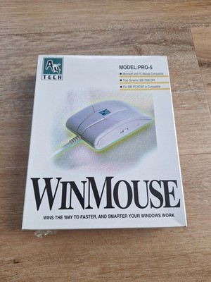A4Tech WinMouse PRO-5 Vintage Wired Mouse PS/2 Factory Sealed New Old Stock