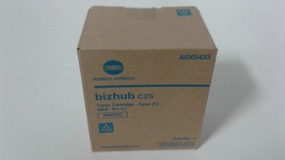 Konica Minolta A0X5433 Toner Ctg TNP-27, Cyan for Konica Minolta Bizhub C-25