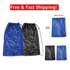 Large Capacity Mesh Dive Bag Set - 27" x 18" Snorkeling Water Sports, 2 Colors
