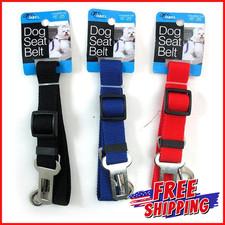 PET SAFETY CAR VEHICLE STRAP SEAT BELT Dog Cat Adjustable Harness Travel Strap