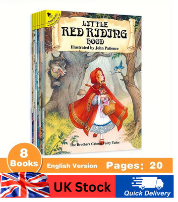 The Complete Grimm Fairy Tales: 8-Book Collection for Children Birthday Gift
