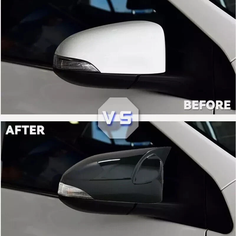 Cubierta lateral del espejo retrovisor negro apta para Toyota Yaris 14 VIOS VITZ B 14-19 Foto 2 de 4