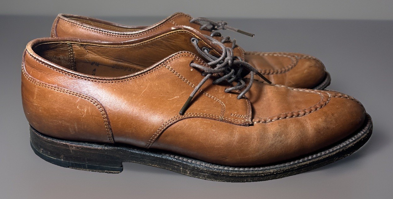 Alden 962 Burnished Tan Calfskin Norwegian Front Blucher