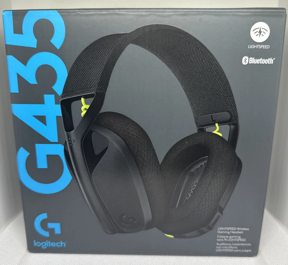 Logitech G435 Ultra-light Lightspeed Wireless Bluetooth Gaming Headset - BLACK - Image 2 of 4