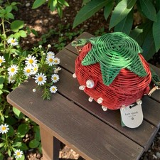 Limited Kate Spade x Target - BRAND NEW Pearl Embellished Strawberry Bucket Bag
