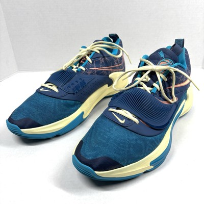 Nike Zoom Freak 3 NRG Mens 15 Giannis Blue Citron Valentines DH7347-900 EUC