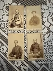 CDV’s of Civil War Soldiers: Bartlett, Lowell, Winslow & Another (4) Total