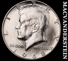 1968-D Kennedy Half Dollar- Silver- Choice Gem Brilliant Unc- No Reserve #M6386