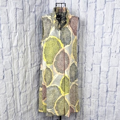 Nick And Zoe Stylish Sleeveless Midi Dress with Abstract Print