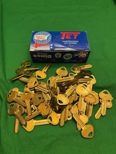 (65) JET Key Blanks RU4 ILCO-1011P Russwin 5981 STAR-5RU1 NOS