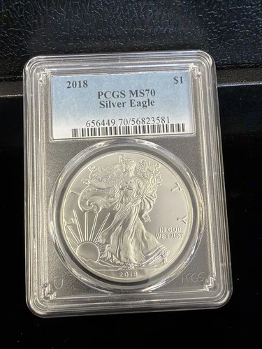 2018 Silver Eagle $1 - PCGS MS 70 / Beautiful Coin! - No Reserve!