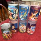 Vintage 1994 Disney Burger King Coca Cola Plastic Cup Set Of 7 Movies