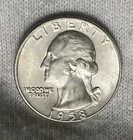 1958-D Washington SILVER Quarter BRILLIANT UNCIRCULATED !!Great Details/Luster!!