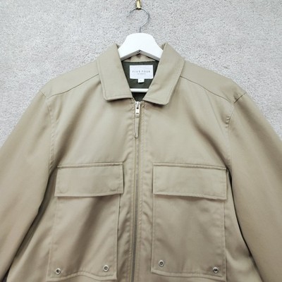 Five Four Jacket Mens S Khaki Utility Chore Field Safari Gorpcore  LightWeight