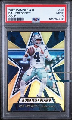 2020 PANINI ROOKIES & STARS #49 DAK PRESCOTT GOLD