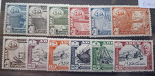 Aden - Hadhramaut 1953/63 set of 12, hinged mint