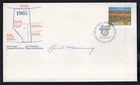 CANADA 1980 FDC Cover; Signed by Ernest C Manning, Premier of Alberta