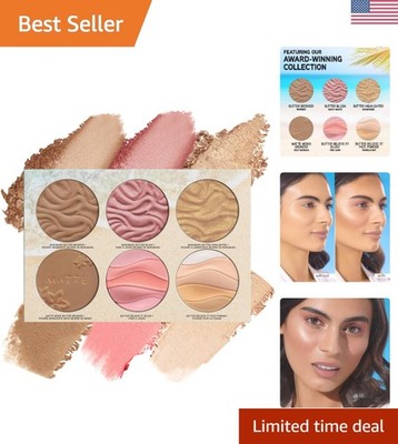 Luxurious Butter Palette for Glowing Skin: Full Coverage Blush, Bronzer & More