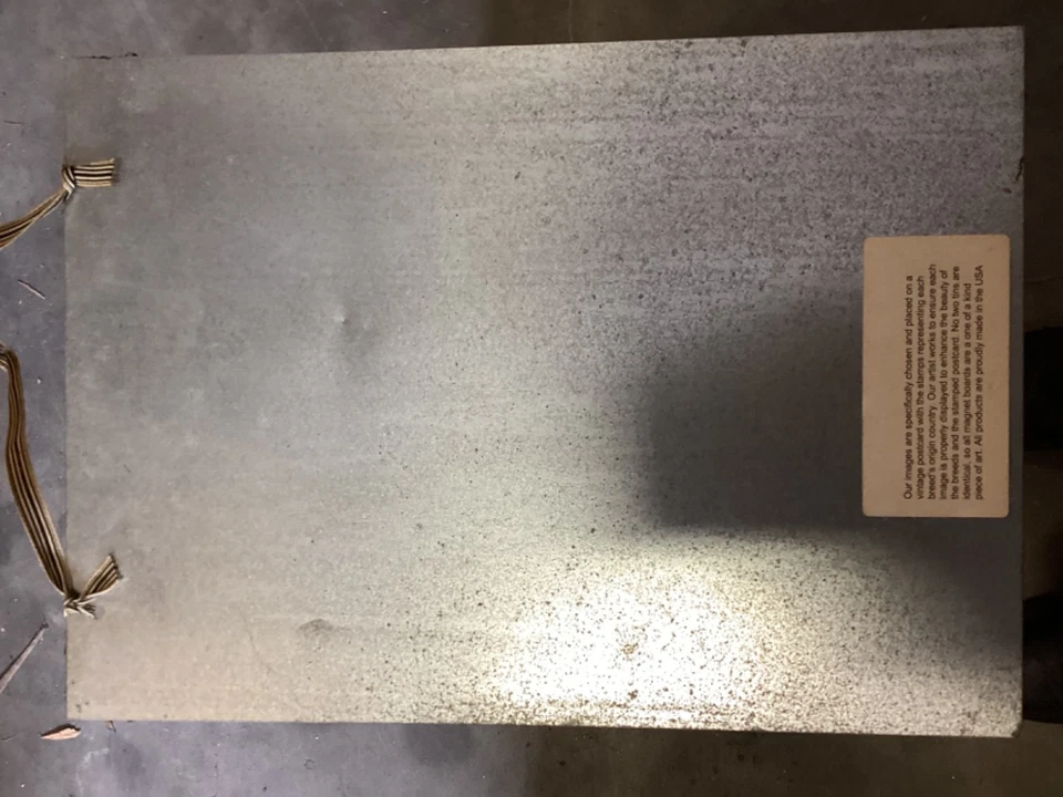 METAL Galvanized Great Dane TIN MAGNETIC BOARD Wall Hanging 14x10”+ 2 MAGNETS - Image 4 of 4