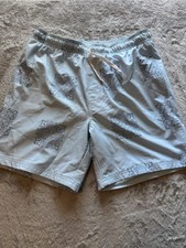Old Navy Men s Sz M Lined Swim Trunks Light Blue