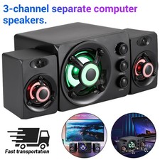 3 Channel Computer Speakers With  Stereo Bass For Use With Laptops & Phone