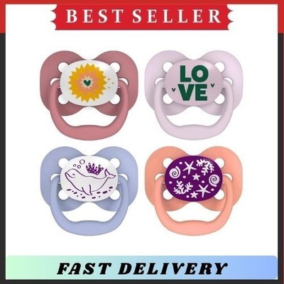 Dr. Brown'S Advantage Glow-In-The-Dark Baby Pacifier, Fully Symmetrical Soother