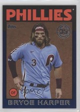 2021 Topps 1986 Topps Baseball 35th Anniversary Blue Bryce Harper #86B-20 0i8b