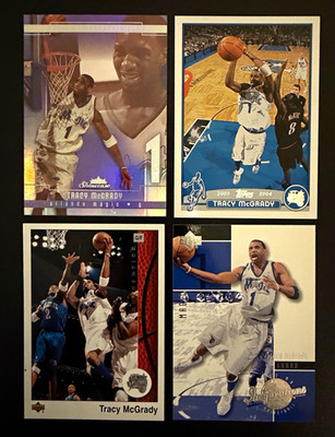  Tracy McGrady 4 Card Lot - 2002-04 - Topps Upper Deck Fleer Showcase