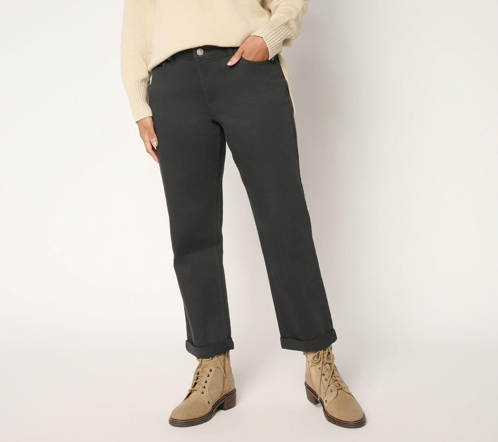 Maya J Women's Pants Sz 12 Color Denim Boyfriend Jean Gray A702816