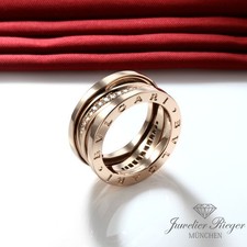 Bvlgari Ring B-Zero 1 Legend Rosegold 750 Diamanten Gr 51 2018 Bulgari Damen