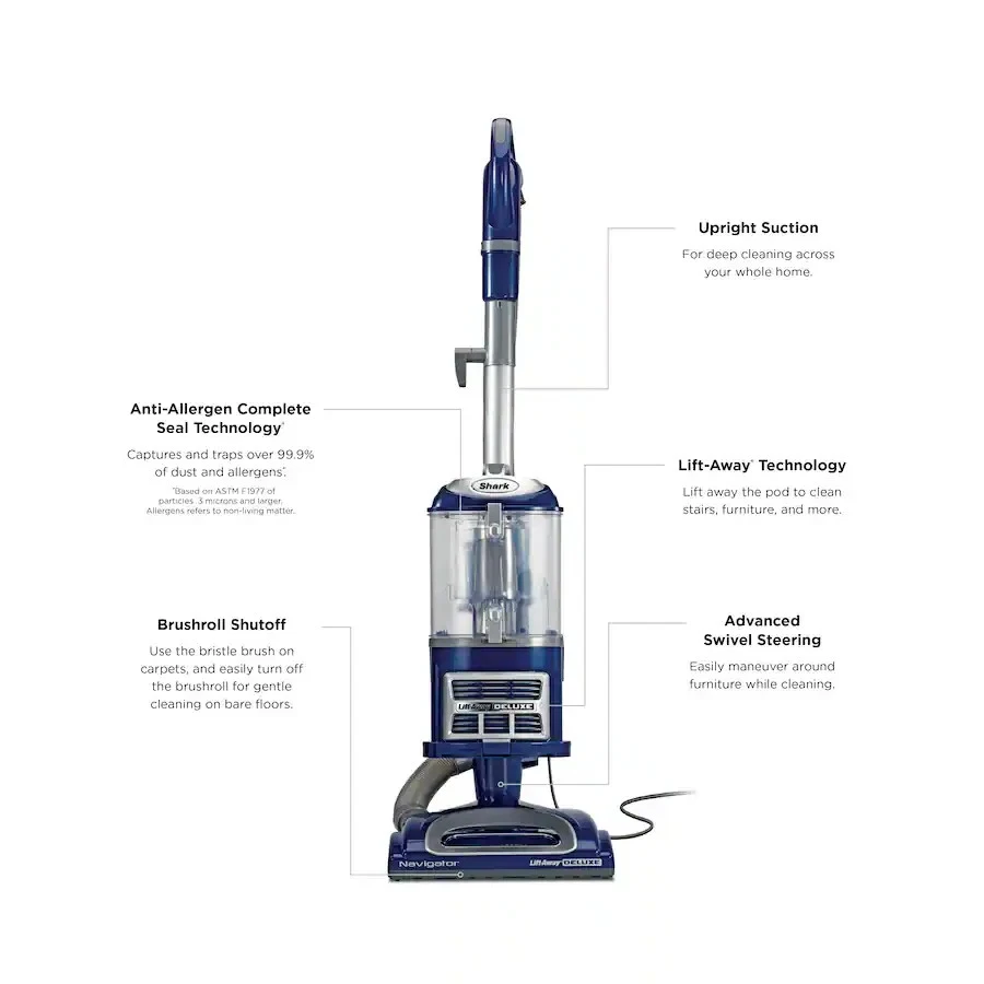 Shark Navigator Lift-Away Vacuum, HEPA, Carpet and Pet Hair, NV360 - US Stock image 2